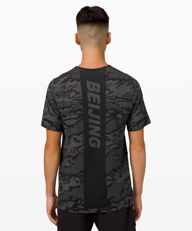 Metal Vent Breathe Short Sleeve Shirt Beijing