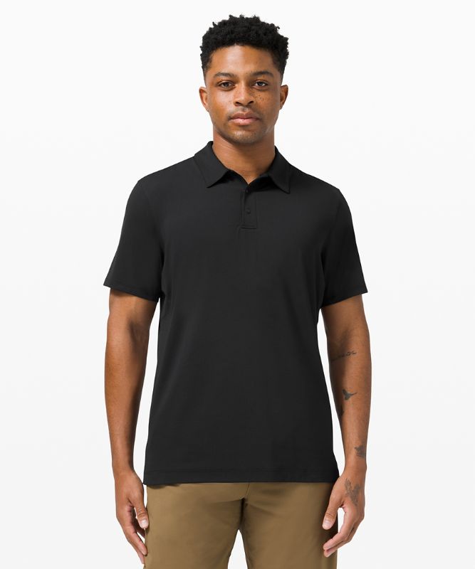 Snap Front Performance Short Sleeve Polo Shirt