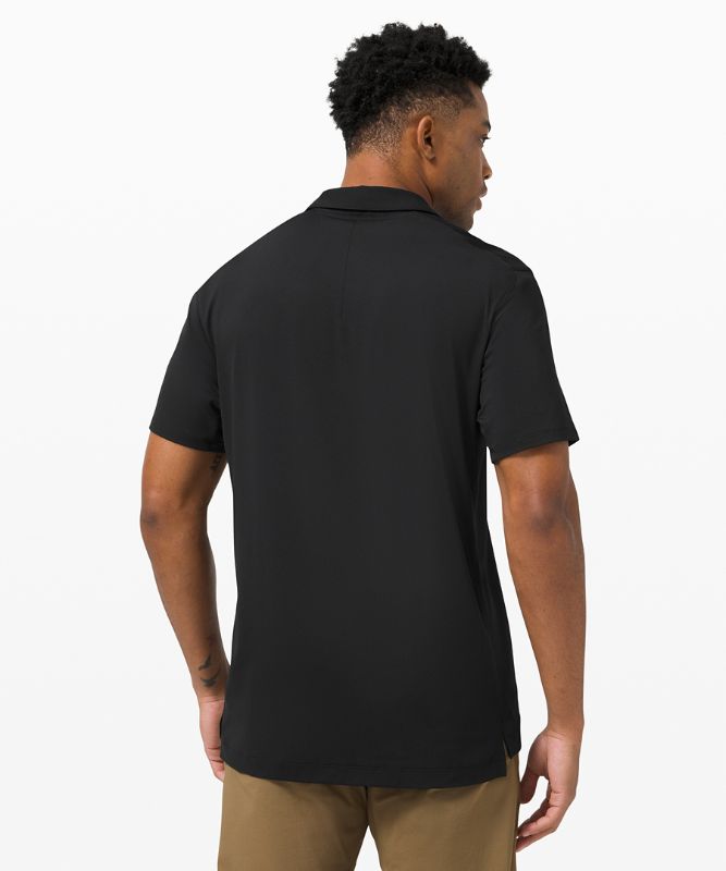 Snap Front Performance Short Sleeve Polo Shirt