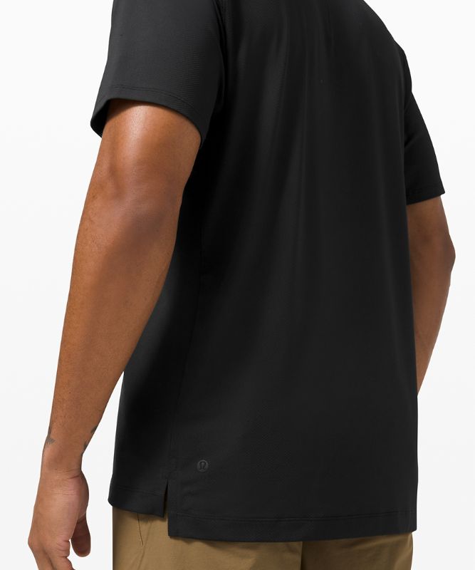 Snap Front Performance Short Sleeve Polo Shirt