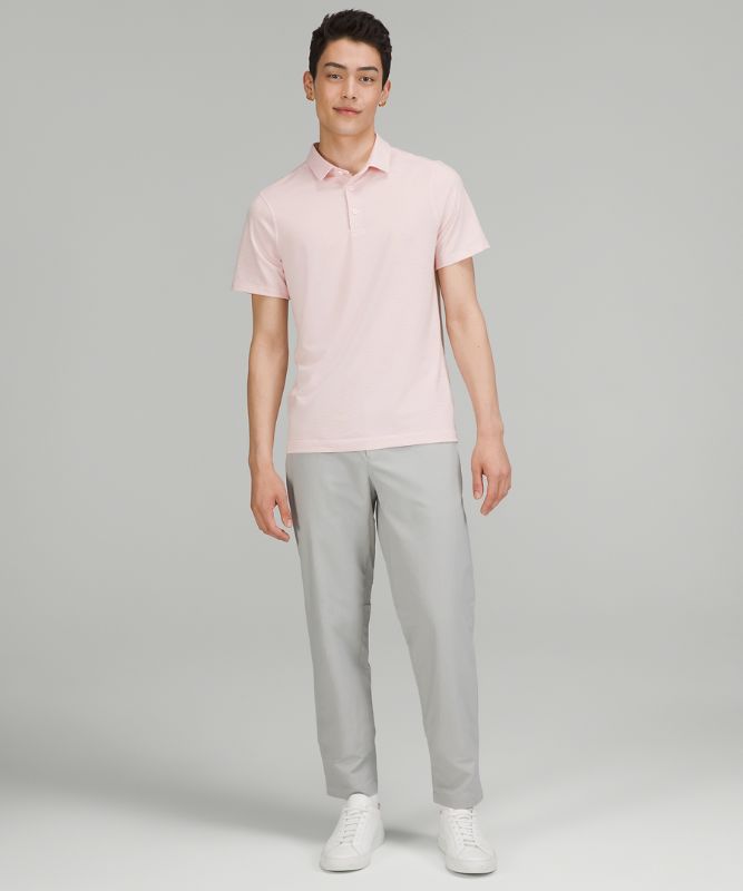 Evolution Short-Sleeve Polo Shirt  Heathered Strawberry Milkshake