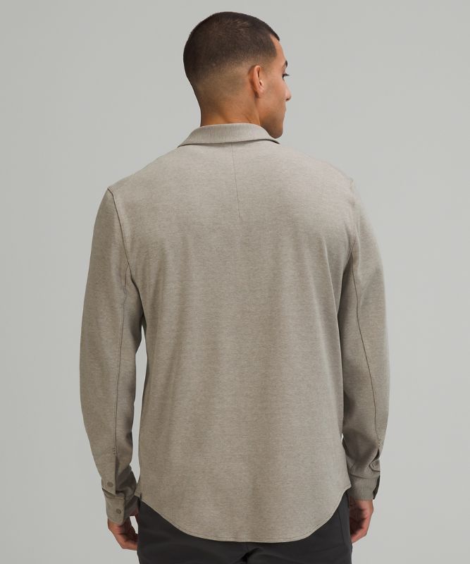 Lululemon Soft knit overshirt L store Heathered Rover