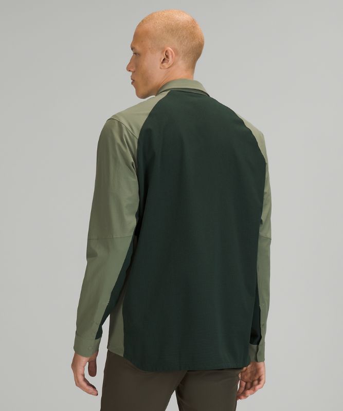 Double Pocket Long Sleeve Overshirt