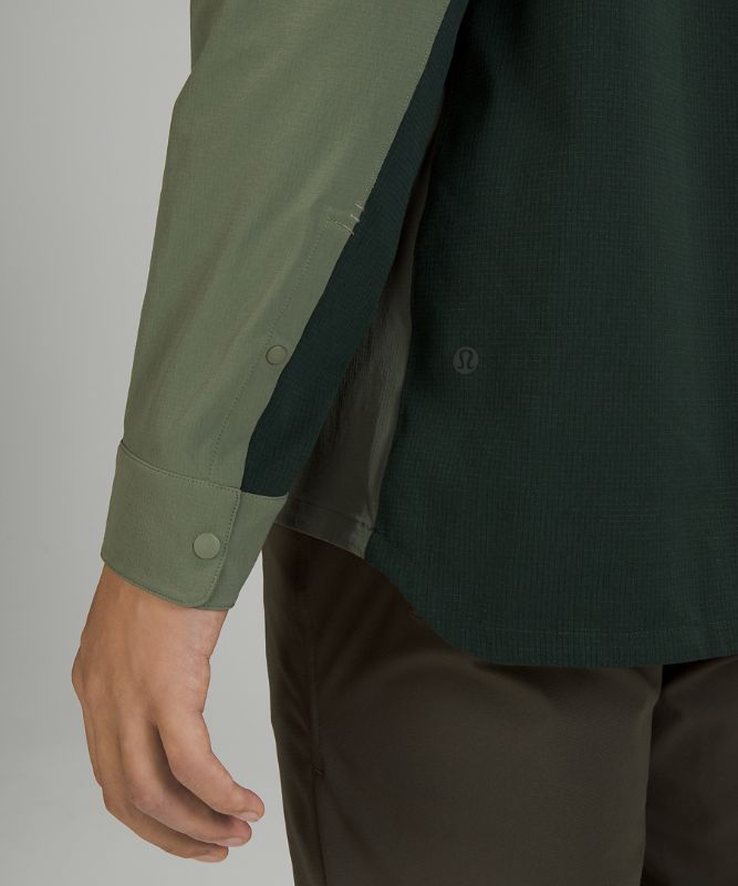 Double Pocket Long Sleeve Overshirt