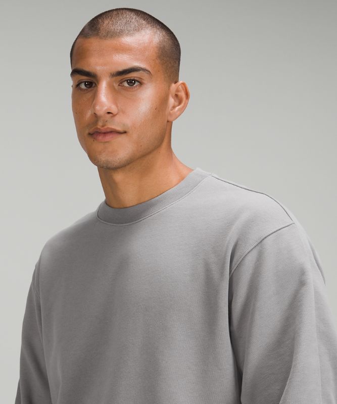 French Terry Oversized Long Sleeve Crew