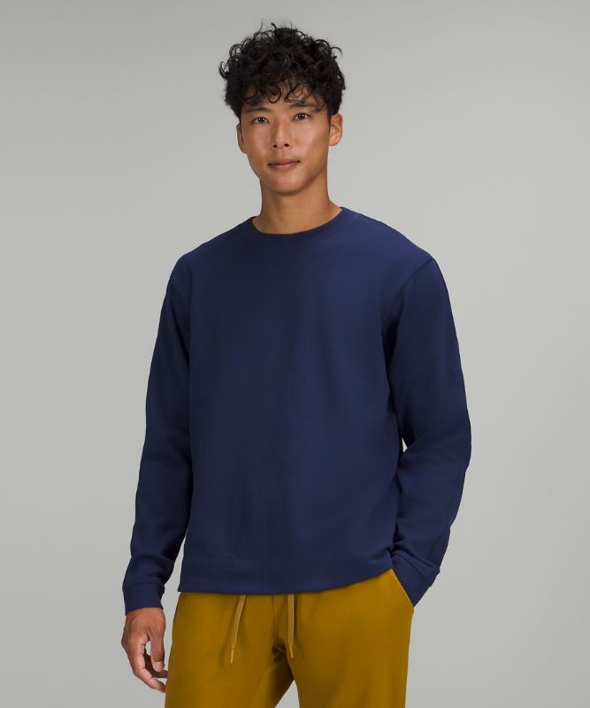 French Terry Oversized Long Sleeve Crew