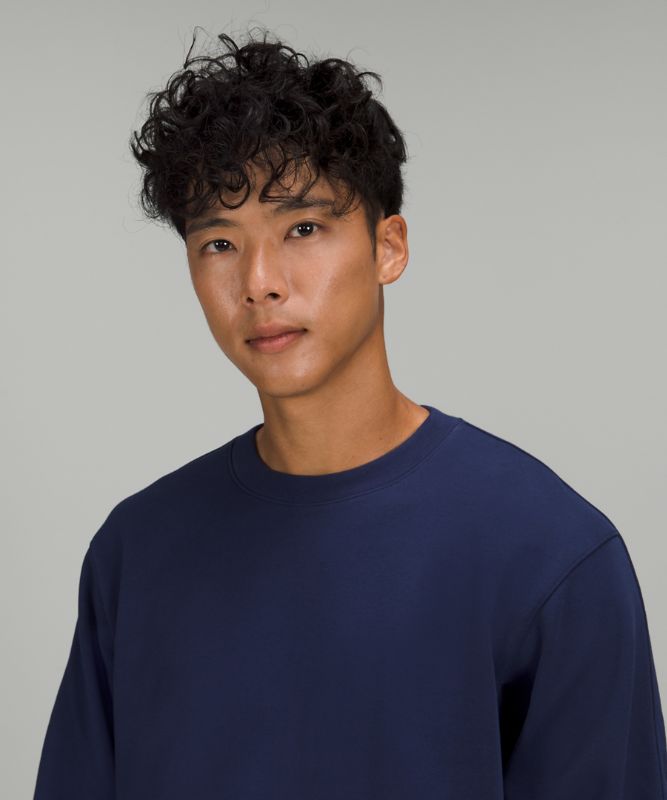 French Terry Oversized Long Sleeve Crew