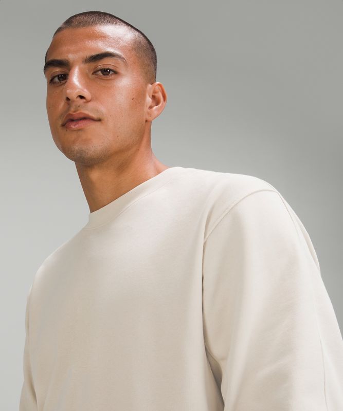 French Terry Oversized Long Sleeve Crew