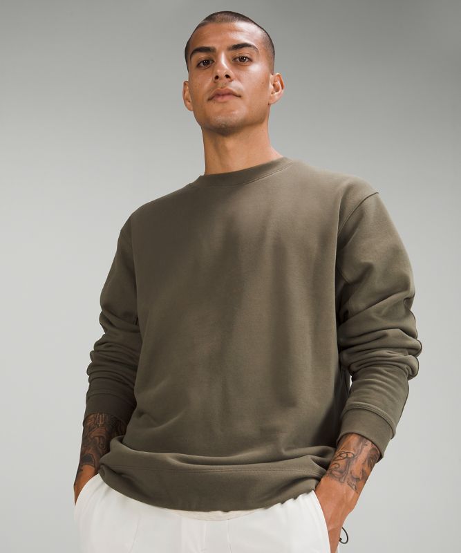 French Terry Oversized Long Sleeve Crew