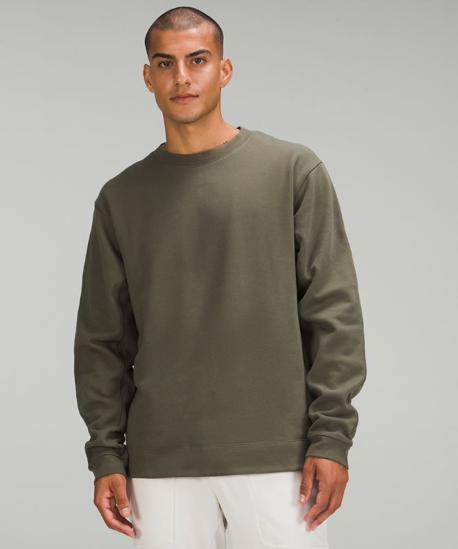 French Terry Oversized Long Sleeve Crew