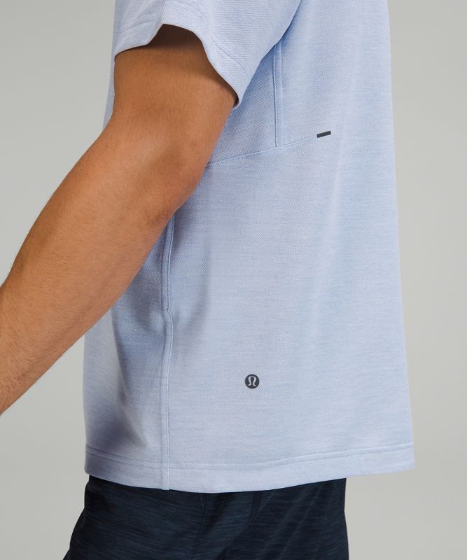 Lululemon Relaxed-fit Training Short Sleeve Shirt In Heathered