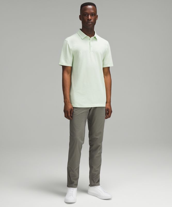 Evolution Short-Sleeve Polo Shirt *Pique, Heathered Kohlrabi Green