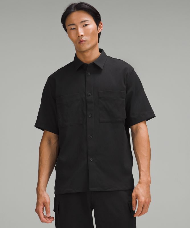 Relaxed-Fit Short Sleeve Button-Up Shirt