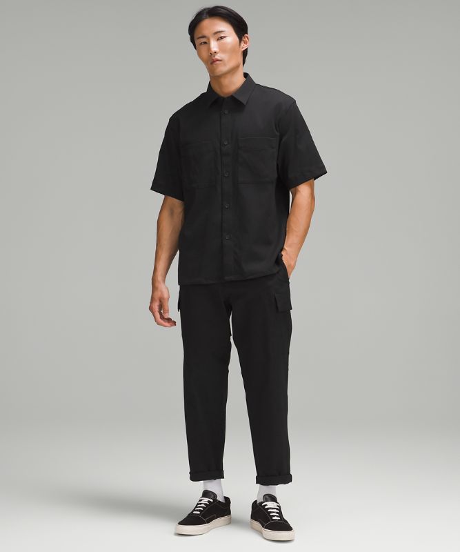 Relaxed-Fit Short Sleeve Button-Up Shirt