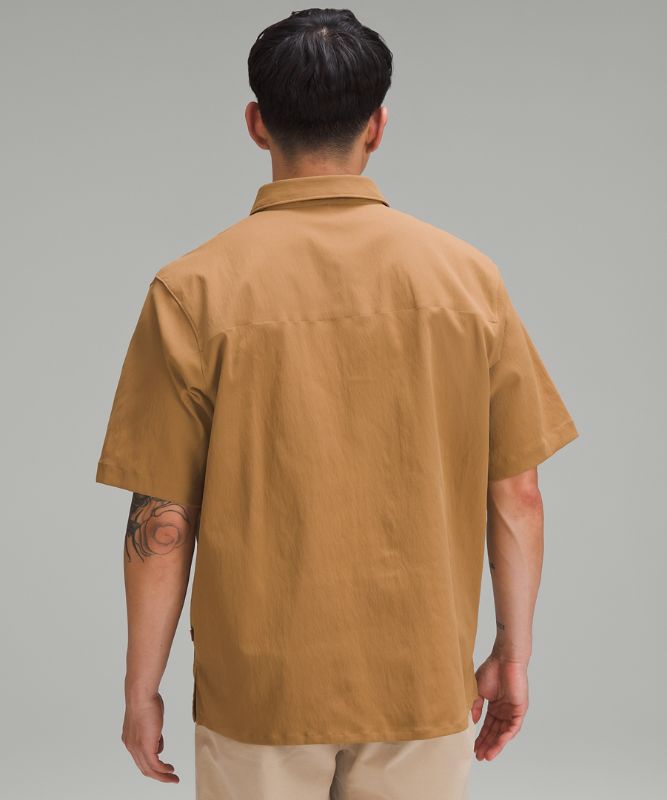 Relaxed-Fit Short Sleeve Button-Up