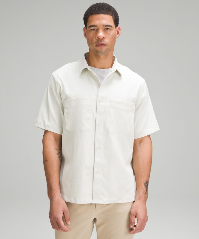 Relaxed-Fit Short Sleeve Button-Up