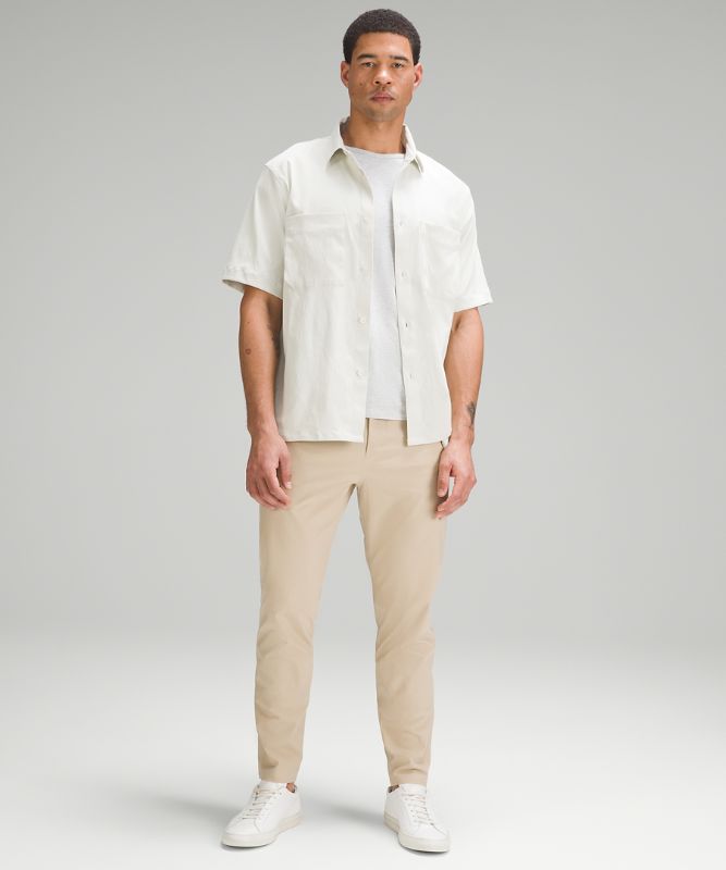 Relaxed-Fit Short Sleeve Button-Up