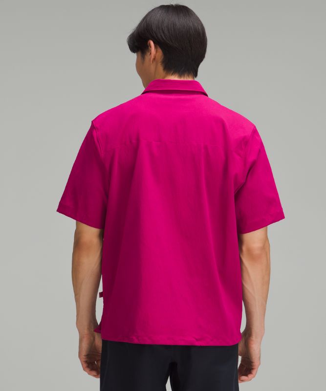 Relaxed-Fit Short Sleeve Button-Up