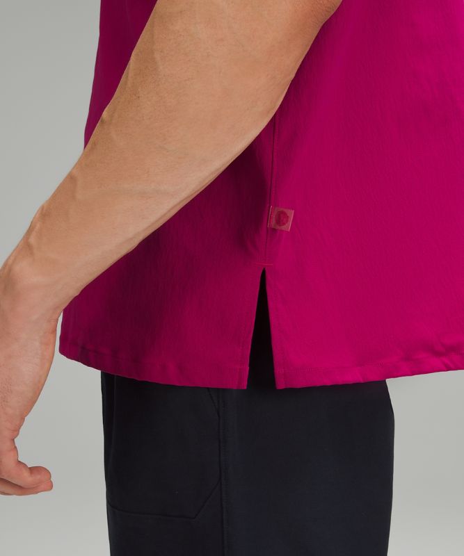Relaxed-Fit Short Sleeve Button-Up