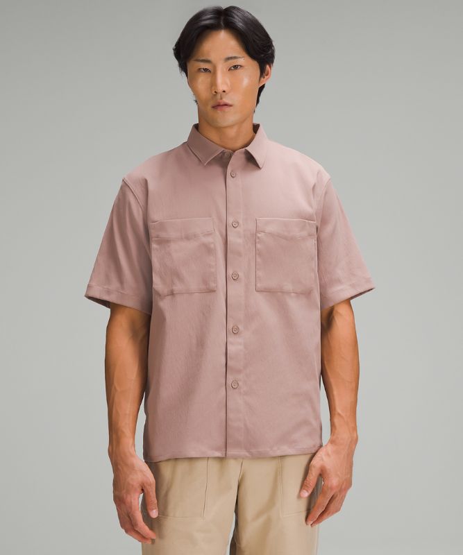 Relaxed-Fit Short Sleeve Button-Up