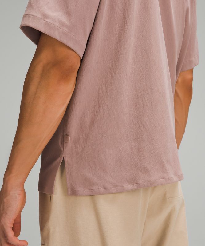 Relaxed-Fit Short Sleeve Button-Up