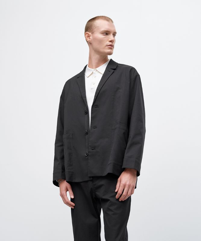 Relaxed-Fit Twill Blazer