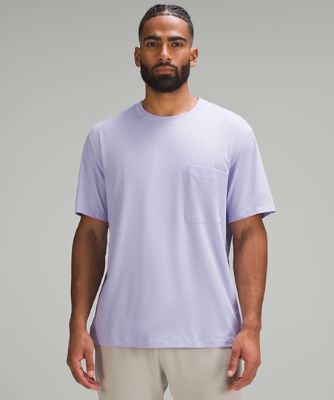 lululemon Fundamental T-Shirt, Pocket Stripe Tidal Teal Tidewater Teal