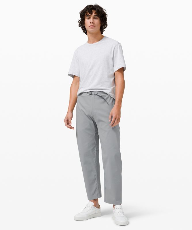 Relaxed Fit Belted Stretch Pant