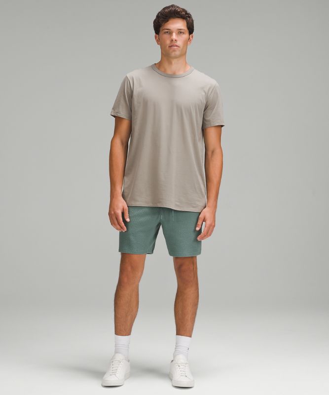 Textured Double-Knit Cotton Short 7"