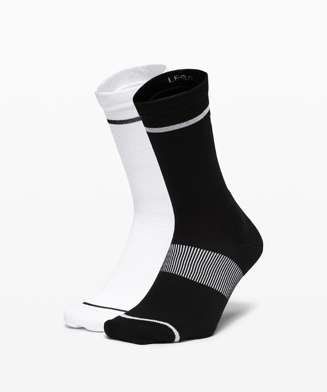 Power Stride Crew Sock Stripe *2 Pack