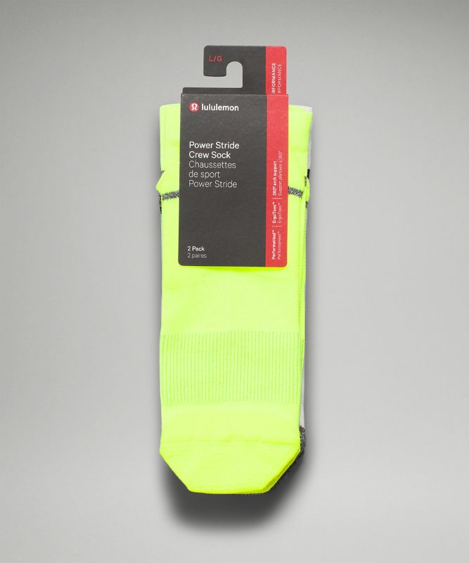 Power Stride Crew Sock  *2 Pack