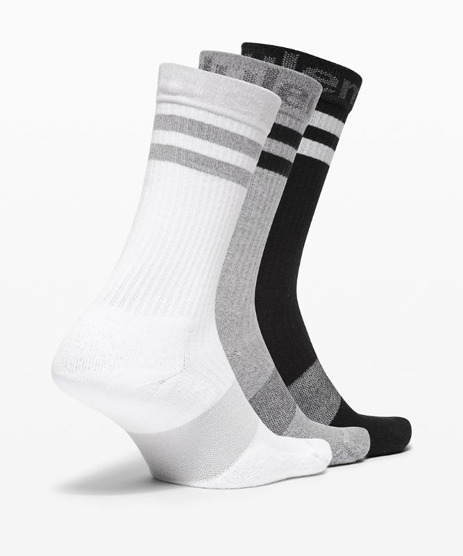 Daily Stride Crew Sock Sport Stripe *3 Pack Box Set