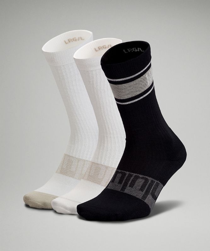 Daily Stride Crew Sock 3 Pack *Stripe