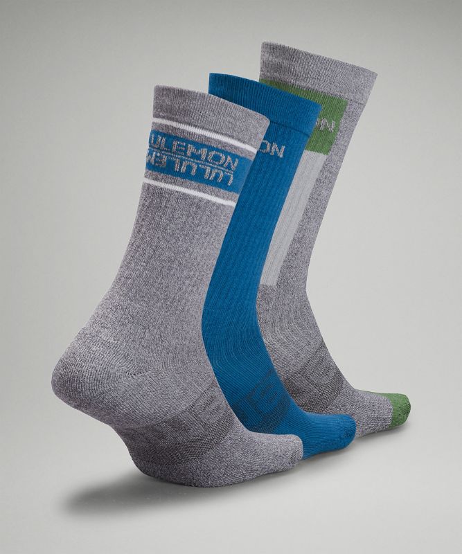 Daily Stride Crew Sock 3 Pack *Stripe