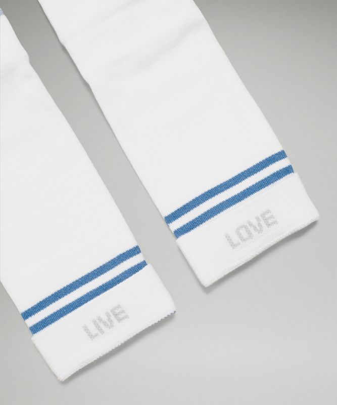 Men's Daily Stride Crew Socks Stripe lululemon *Wordmark