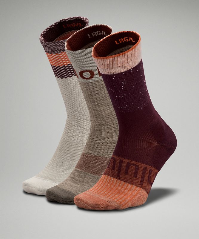 Men's Daily Stride Crew Sock 3 Pack *Wordmark