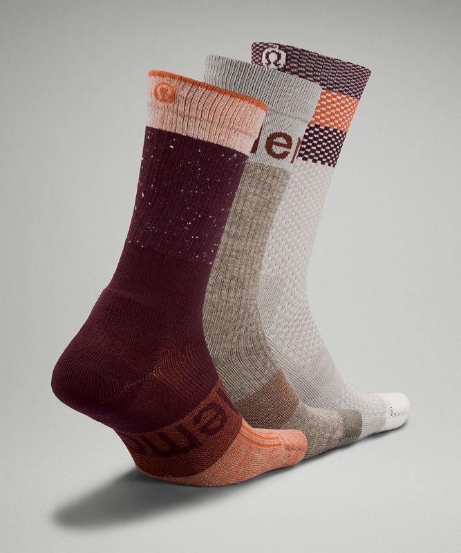 Men's Daily Stride Crew Sock 3 Pack *Wordmark