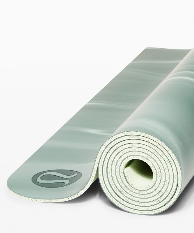 The Reversible Mat 5mm *Marble, Tidewater Teal/White/Springtime