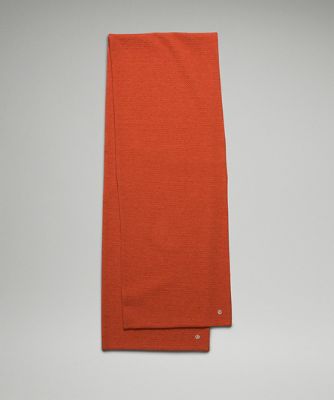 Lululemon Unisex All Ease Scarf Canyon Orange Cotton Poly Blend