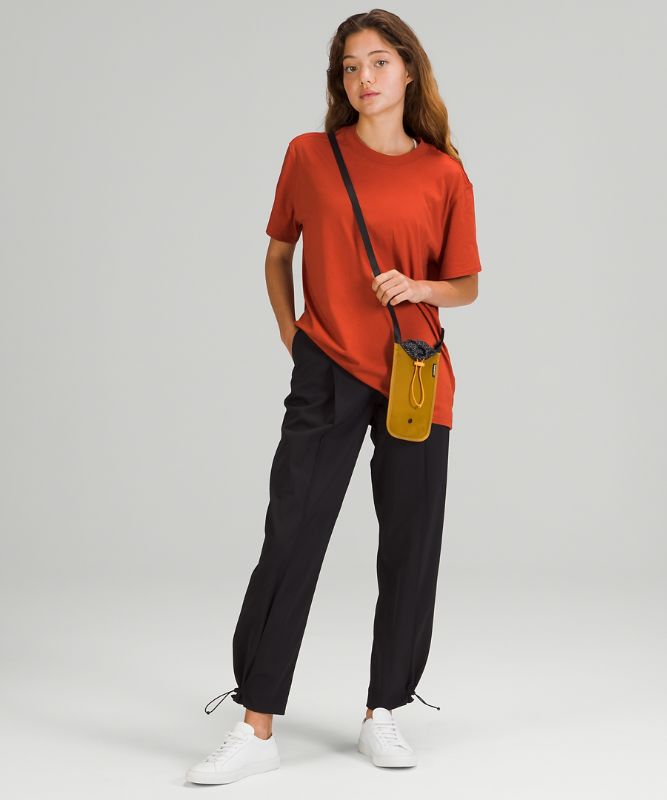 Drawcord Top-Cinch Crossbody Bag