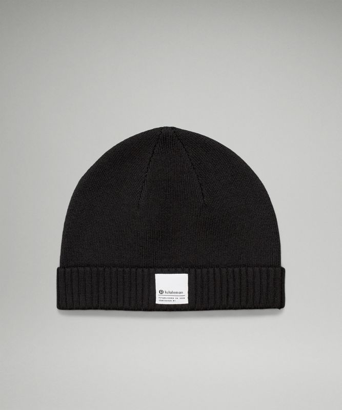 Fold Up Knit Beanie *Patch