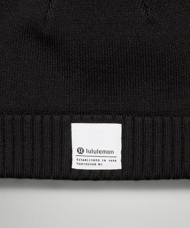 Fold Up Knit Beanie *Patch