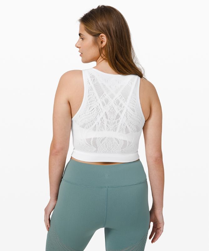 Reveal Crop Top *Lattice Paisley