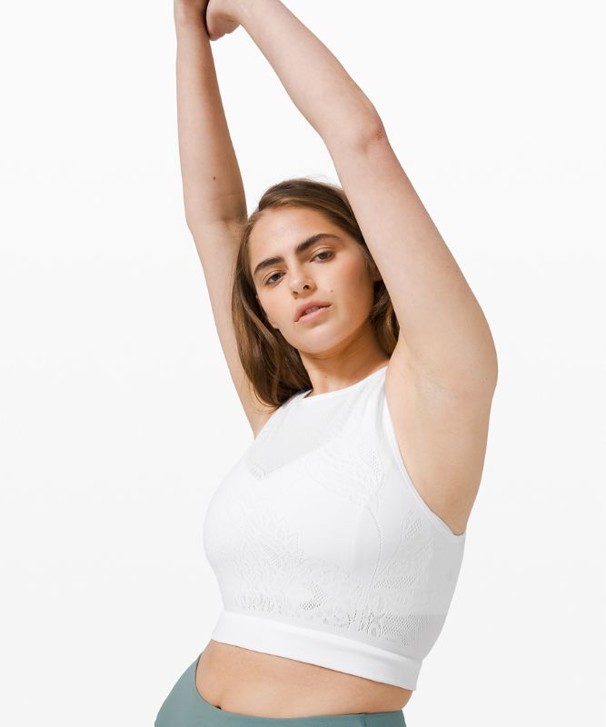 Reveal Crop Top *Lattice Paisley