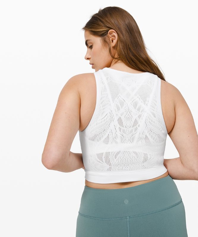 Reveal Crop Top *Lattice Paisley