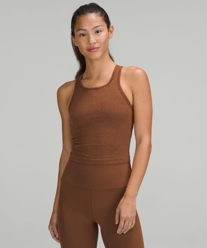 Ebb to Street Cropped Racerback Tank Top
