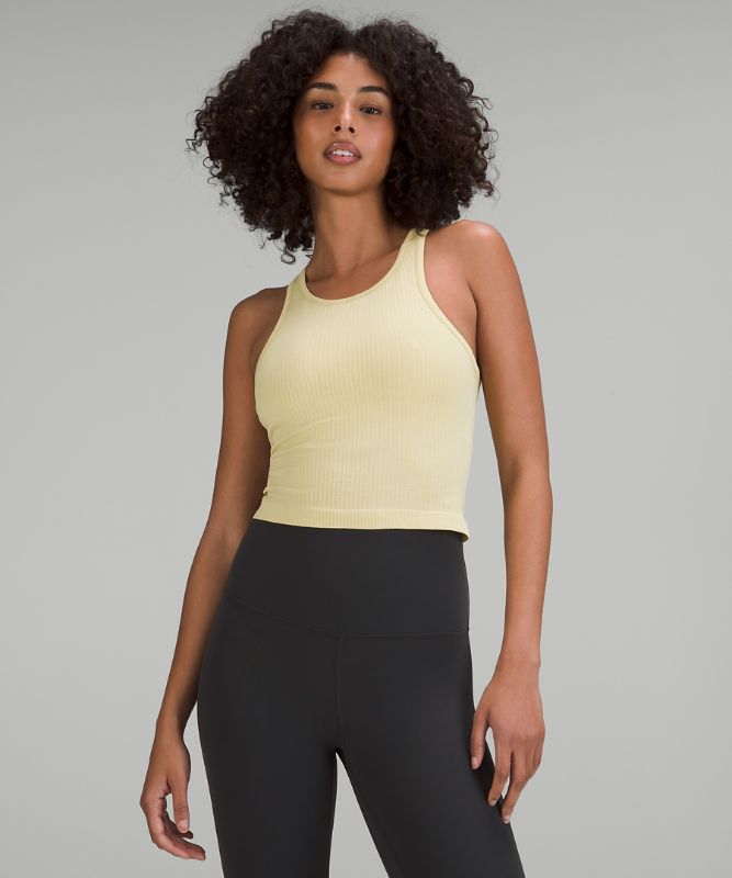 Ebb to Street Cropped Racerback Tank Top