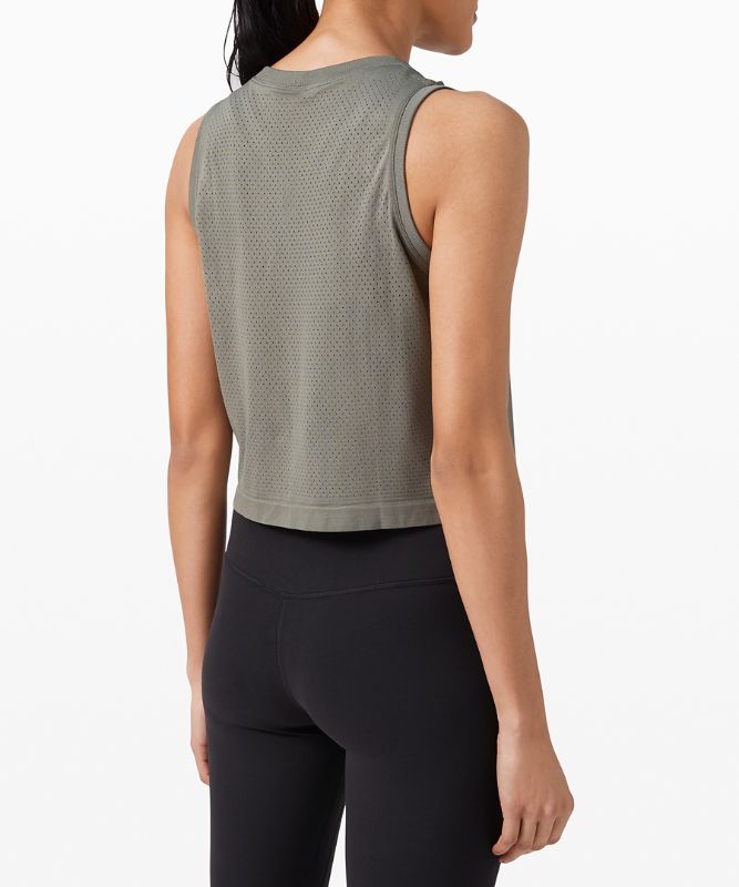 Swiftly Breathe Relaxed-Fit Crop Tank Top