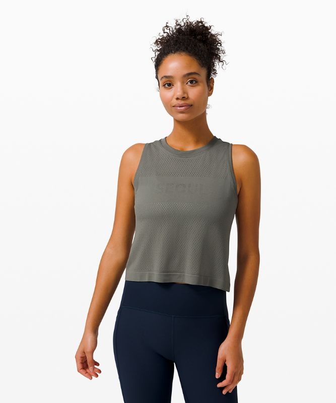 Swiftly Breathe Relaxed-Fit Crop Tank Top