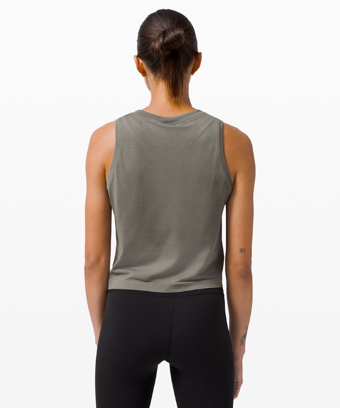 Swiftly Breathe Relaxed-Fit Crop Tank Top